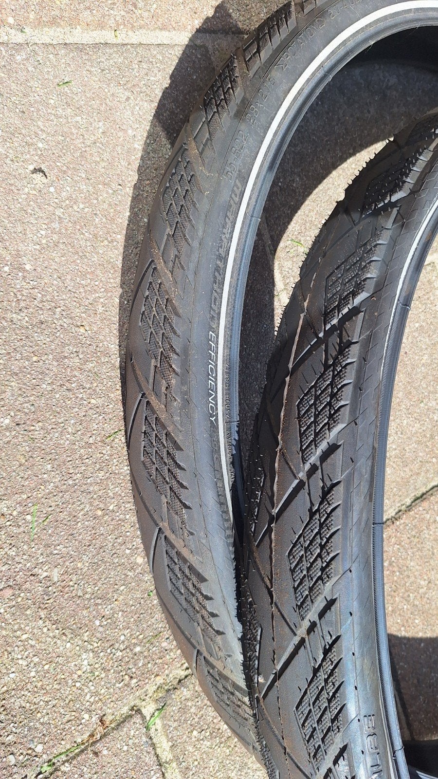 Schwalbe Marathon Efficiency banden 28 inch x 2.15 inch(2 st, Band, Schwalbe, Ophalen of Verzenden, Zo goed als nieuw