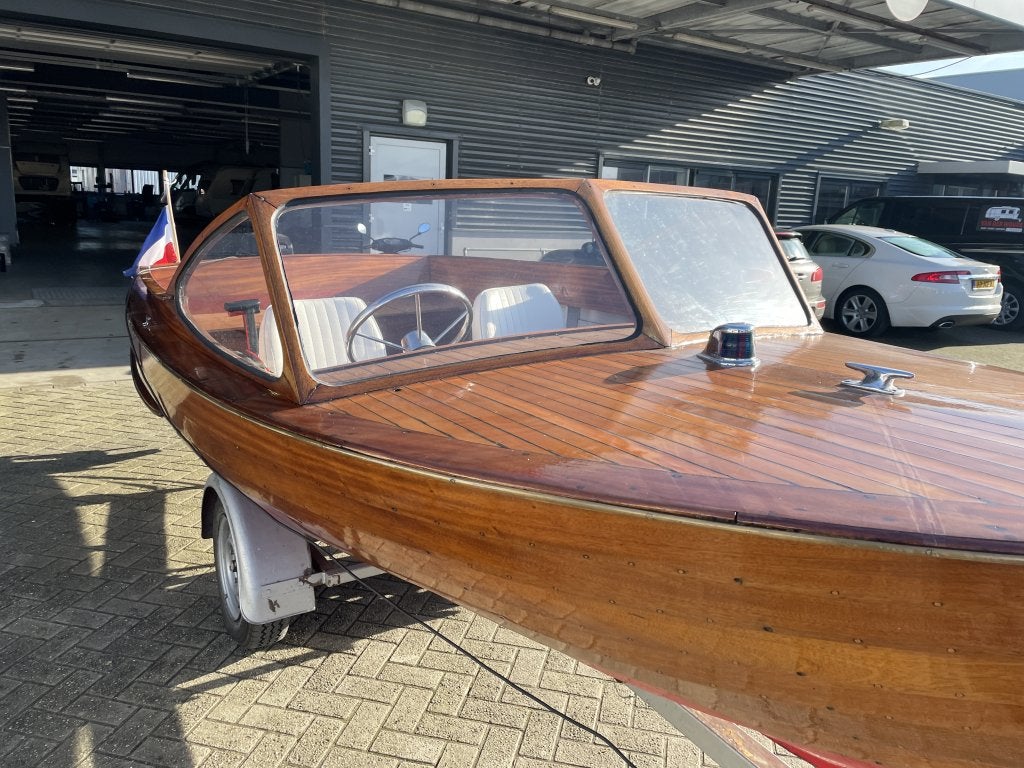 Klassieke houten speedboot | Incl. trailer | Mercury 25, Niet ingevuld, Zo goed als nieuw, Niet ingevuld, Ophalen