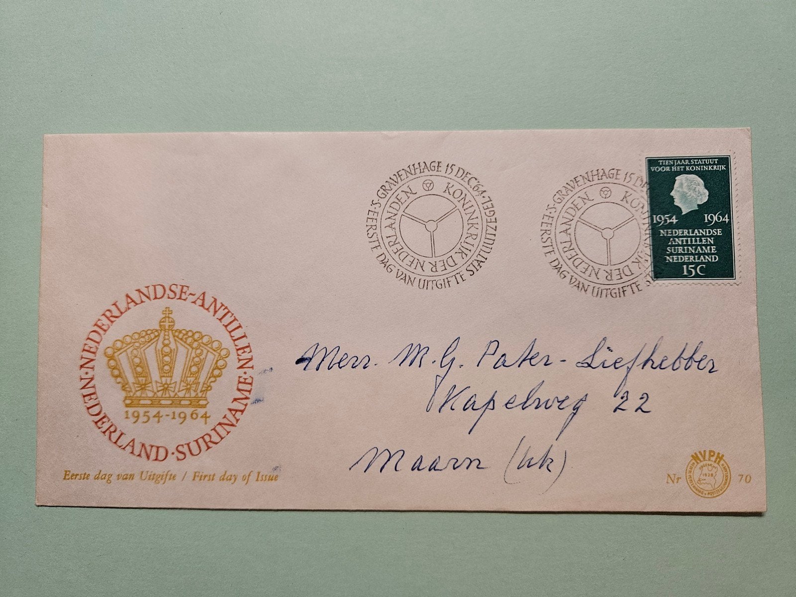 41) NVPH 70, Postzegels en Munten, Postzegels | Eerstedagenveloppen, Ophalen of Verzenden, Beschreven, Nederland