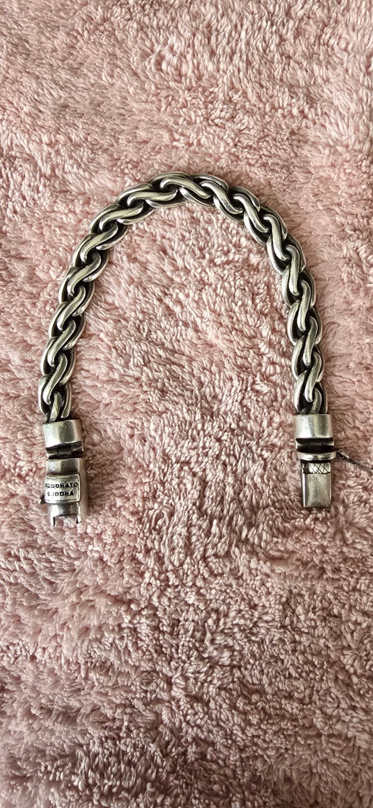Buddha to Buddha armband maat E, Ophalen of Verzenden, Zo goed als nieuw, Zilver, Zilver