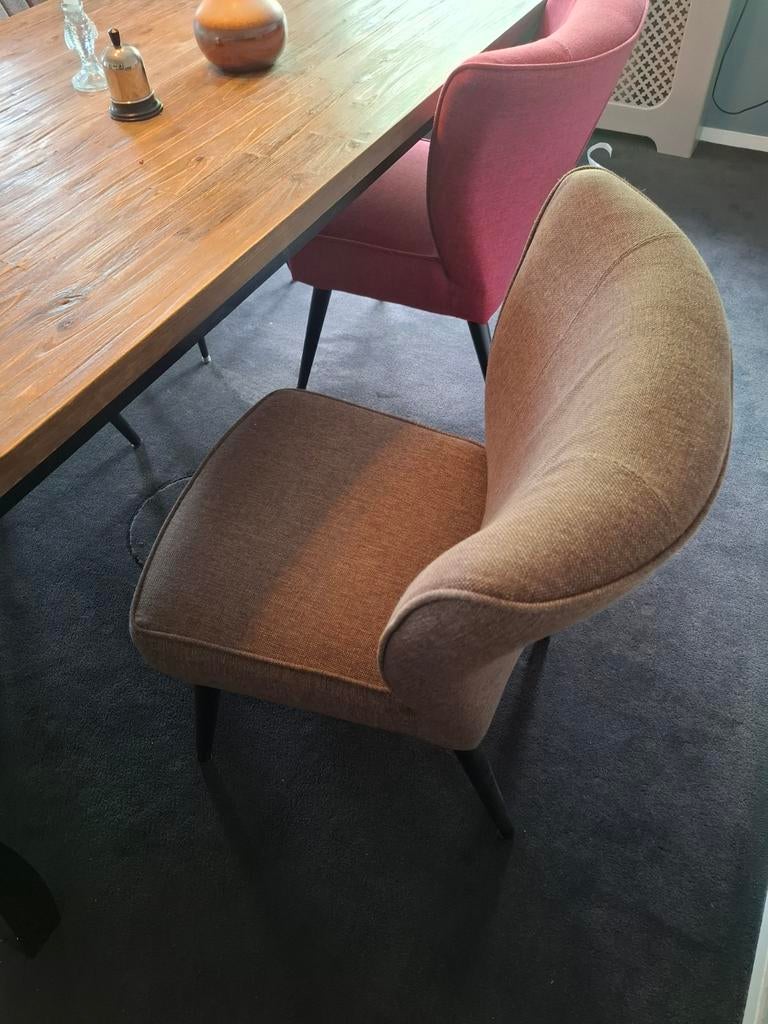 3 gekleurde stoelen, Huis en Inrichting, Stoelen, Ophalen of Verzenden