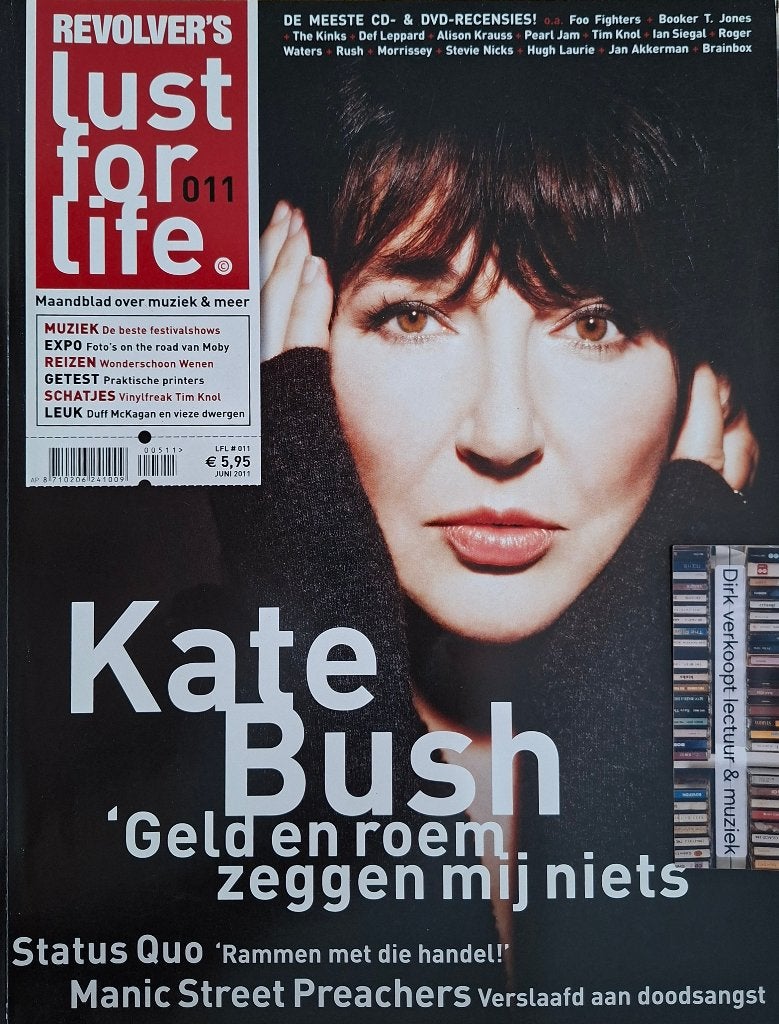 Lust For Life nr 11, 2011; Kate Bush, Manic Street Preachers, Ophalen of Verzenden, Zo goed als nieuw, Boek, Tijdschrift of Artikel