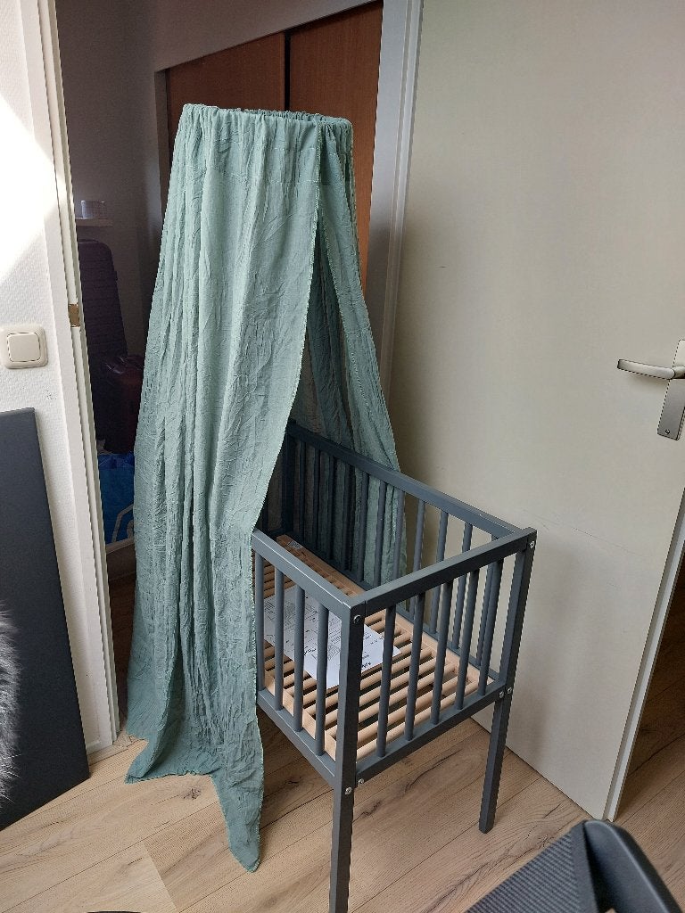 Groene sluier voor een wieg of ledikant, Ophalen, Groen, Jollein, Zo goed als nieuw