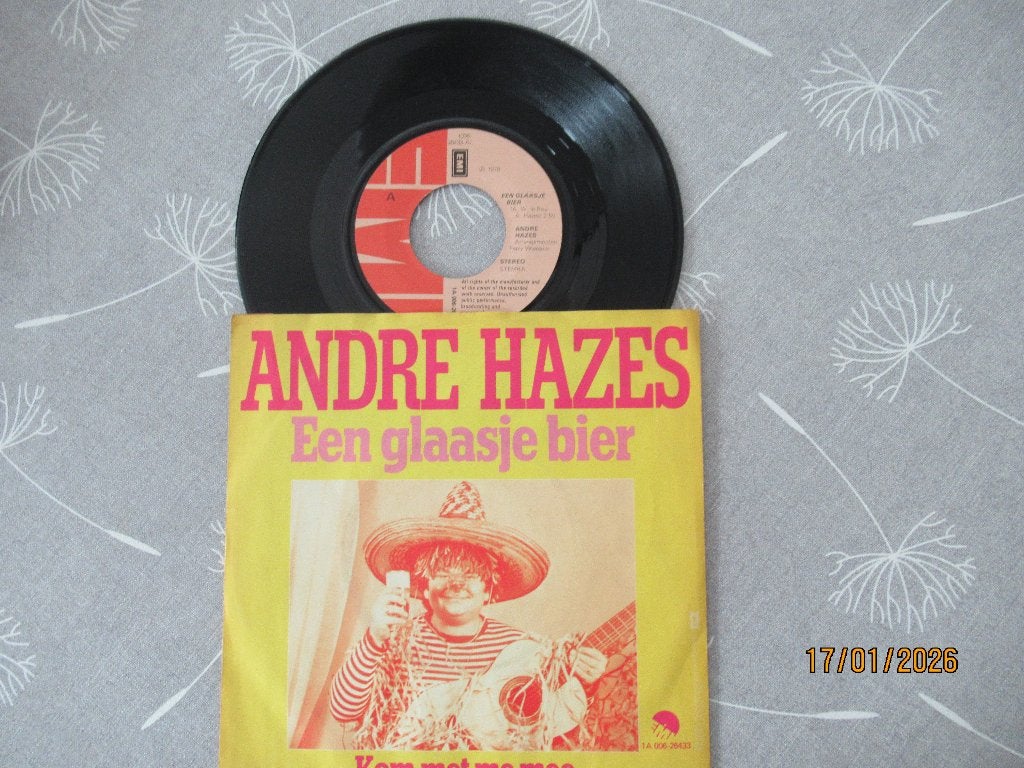 Andre Hazes    Een glaasje Bier, Originele persing, 7 inch, Ophalen of Verzenden, Zo goed als nieuw