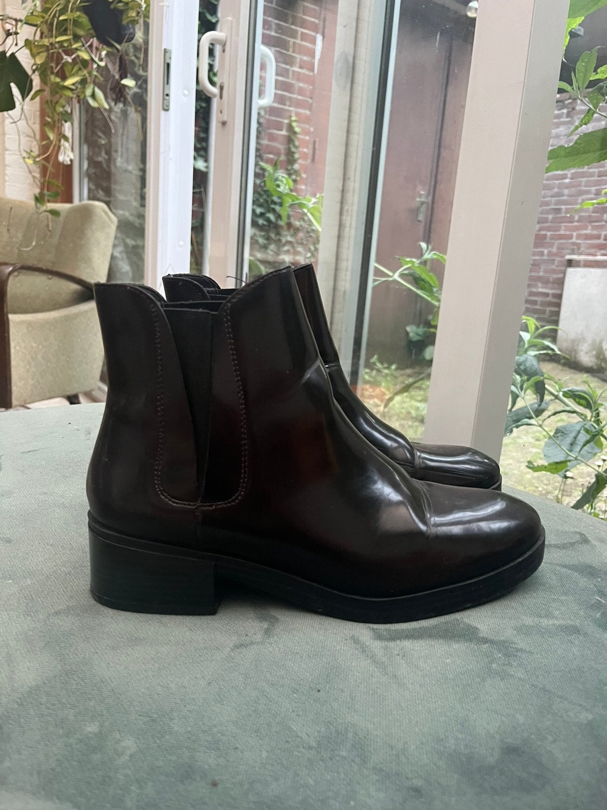 Lage laarzen van de Zara, Kleding | Dames, Schoenen, Ophalen, Zo goed als nieuw, Zwart, Hoge laarzen