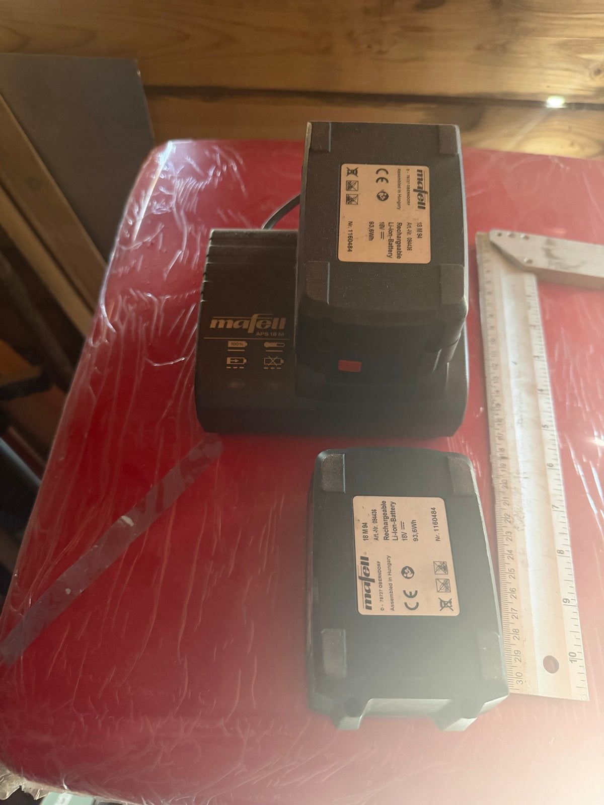 Mafell Accu en Oplader Set - 18V Li-ion Batterij, Ophalen of Verzenden, Gebruikt, Overige typen, Overige merken