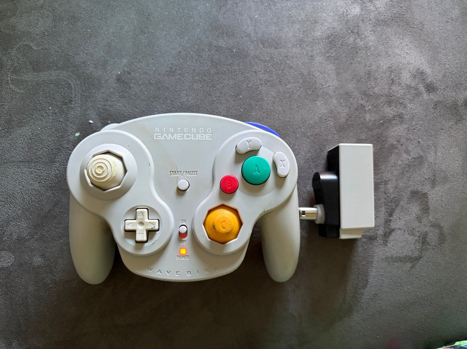 Nintendo WaveBird gamecube Wireless Controller met ontvanger, Spelcomputers en Games, Games | Nintendo GameCube, Gebruikt, 1 speler