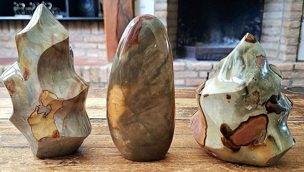 Wat een mooi Jaspis trio, Ophalen of Verzenden, Mineraal