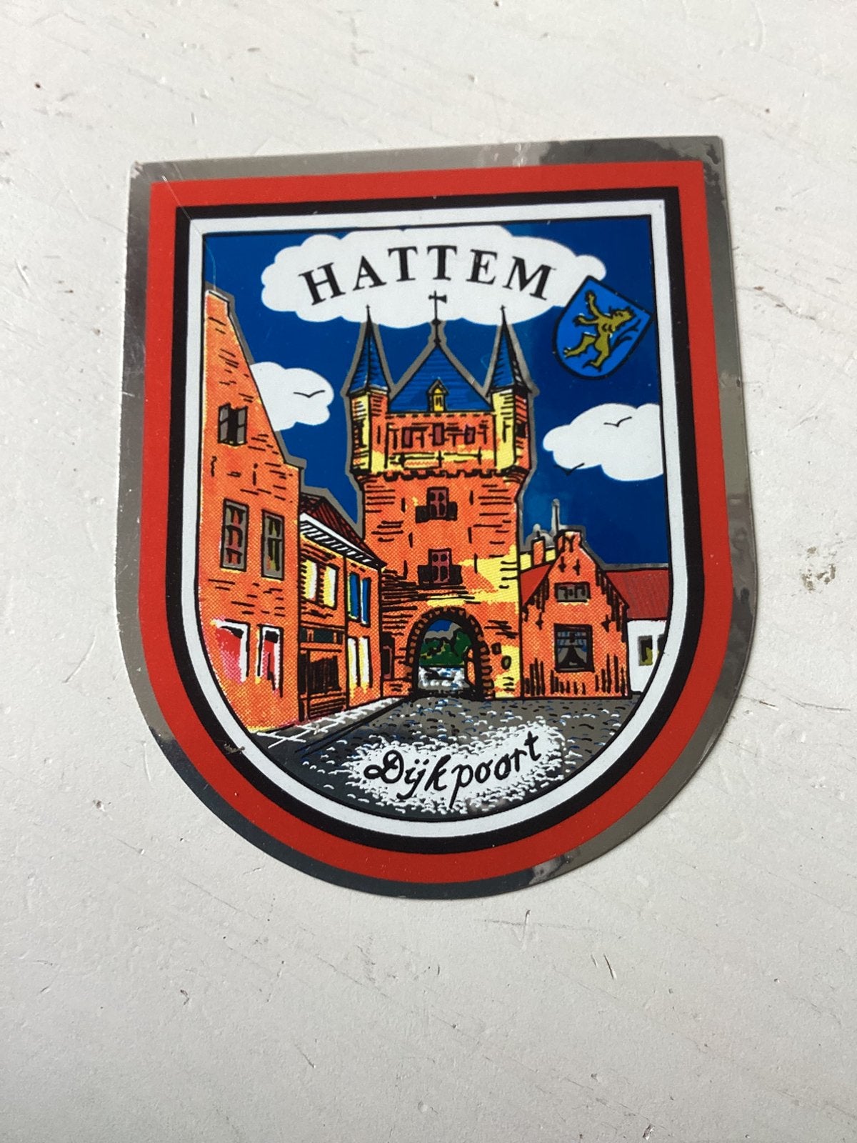 Foliesticker Hattem, Verzenden, Zo goed als nieuw