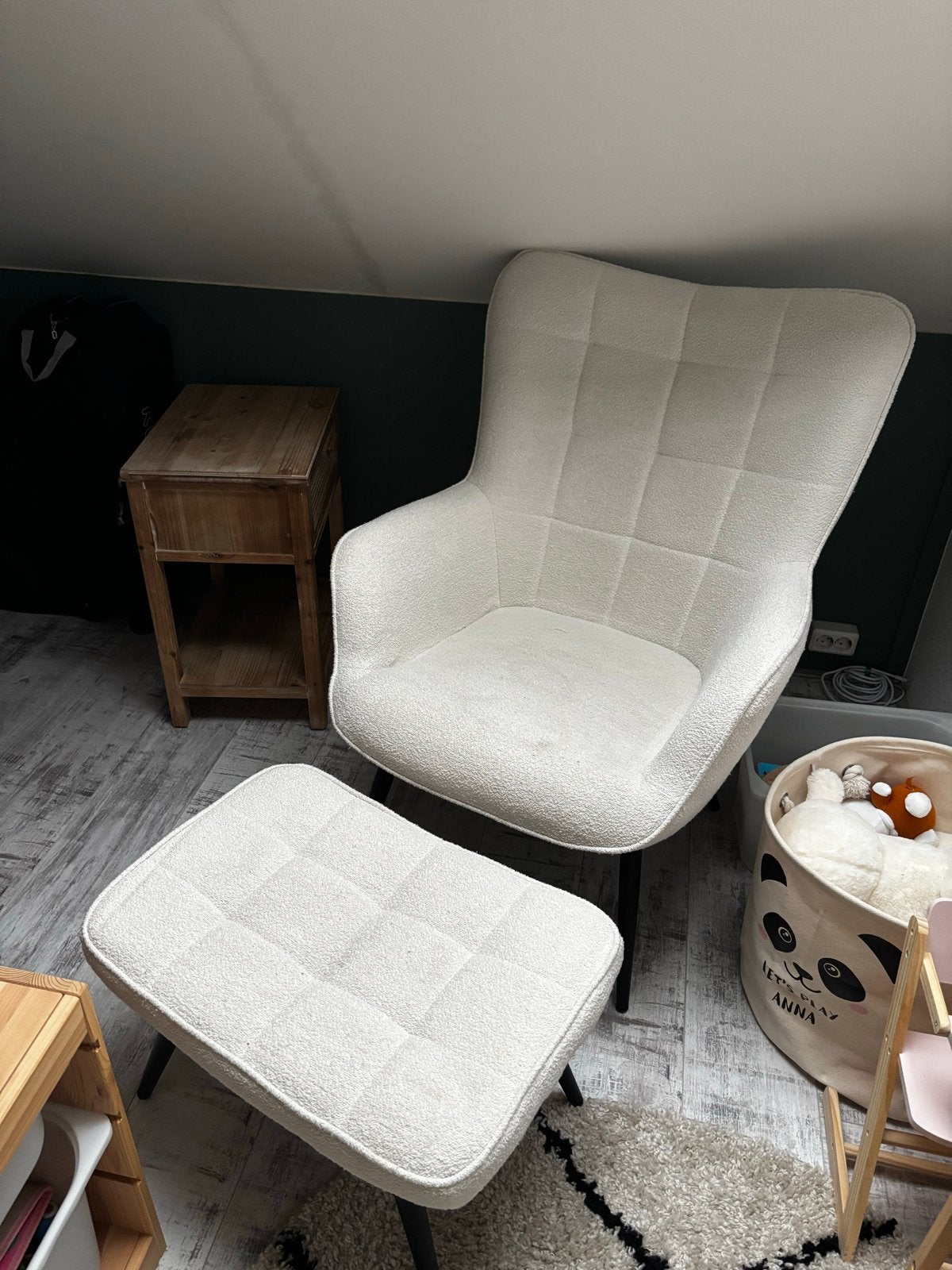 Moods Collection Fauteuil Olle Teddy, Ophalen, 75 tot 100 cm, Zo goed als nieuw, Stof