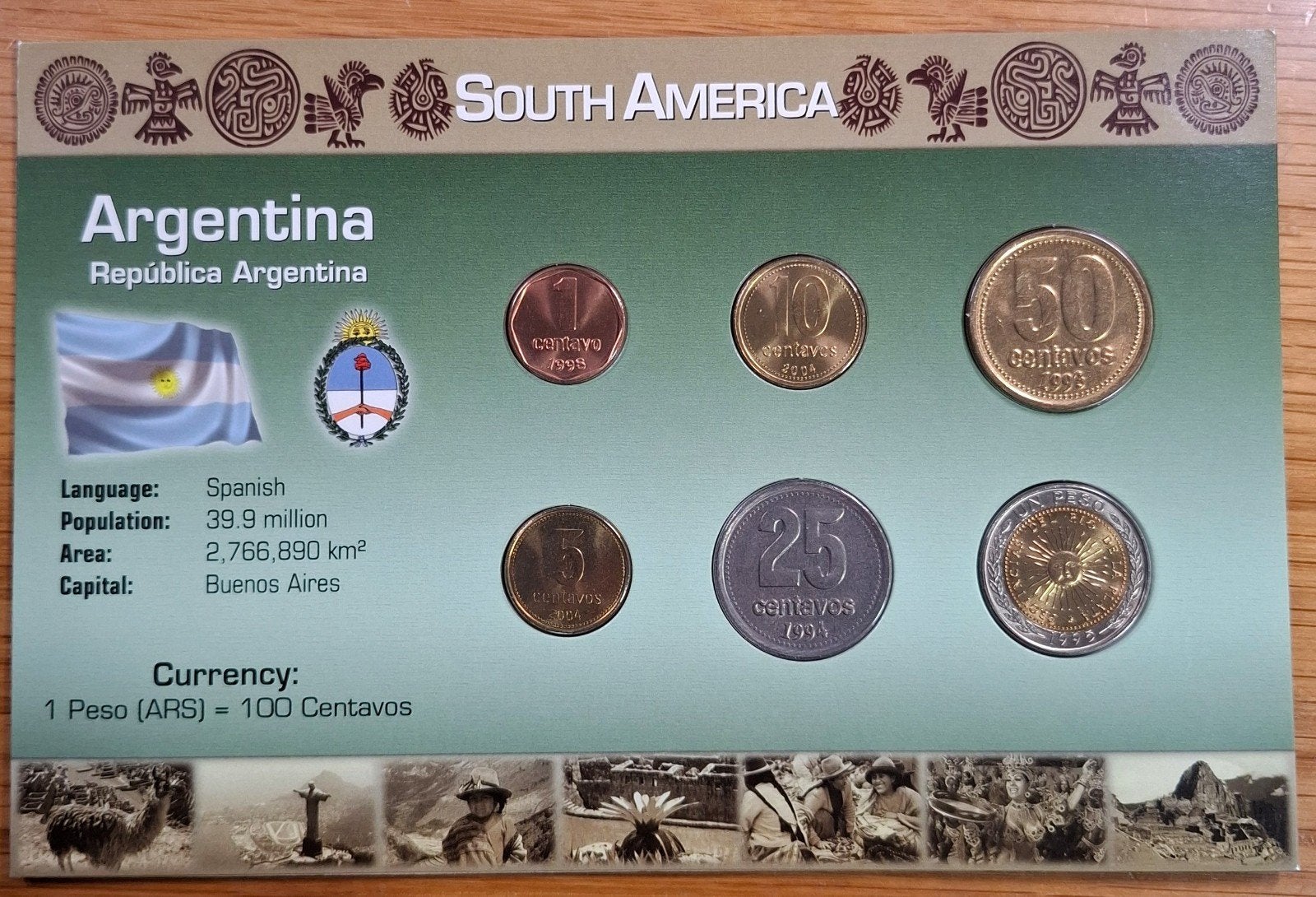 15# Coins of the World muntset Argentinië, Ophalen of Verzenden, Zuid-Amerika