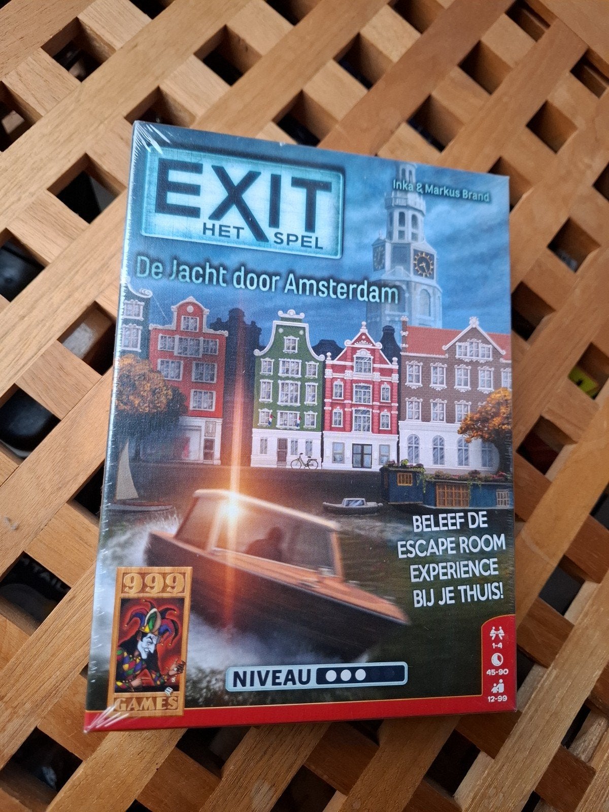 EXIT Het Spel: De Jacht door Amsterdam (Nieuw in plastic), Een of twee spelers, Ophalen of Verzenden, Nieuw, 999 Games