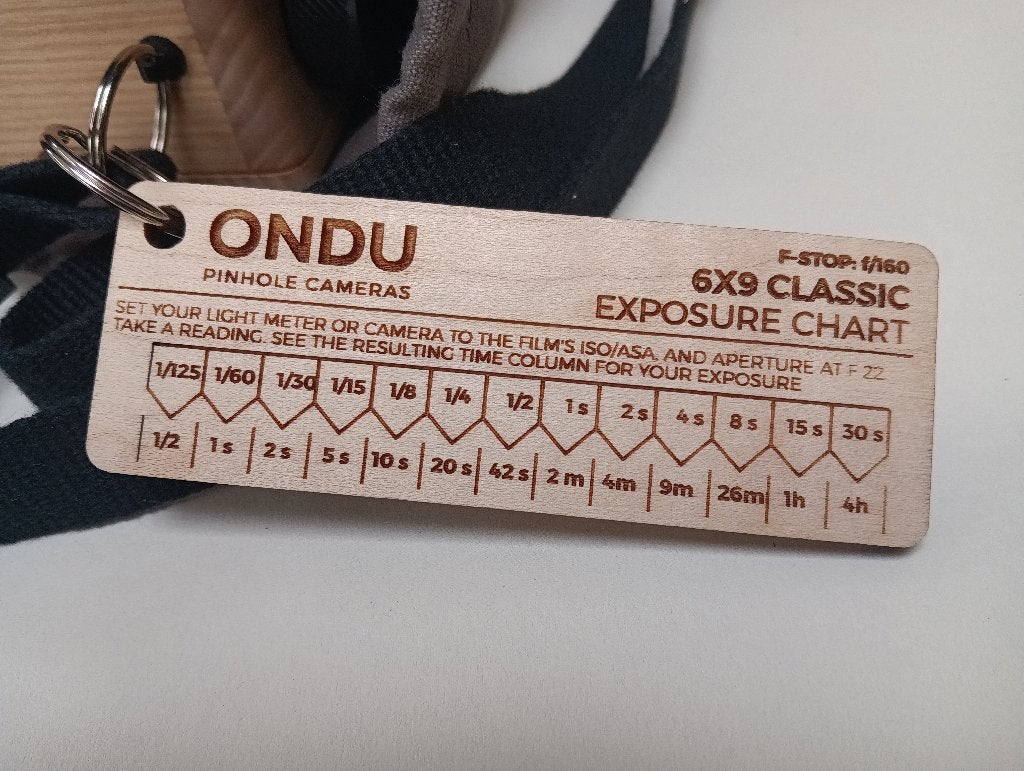 Ondu 6x9 pinhole camera, essenhout., Ophalen, Zo goed als nieuw, Compact, Overige Merken