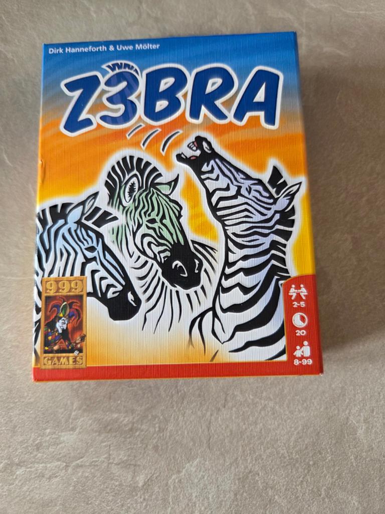 kaartspel Z3bra van uitgever 999 Games., Drie of vier spelers, Ophalen of Verzenden, Nieuw, 999 games.