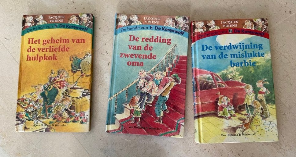 Jacques Vriens - De Bende van de Korenwolf (3 boeken), Ophalen of Verzenden, Gelezen, Fictie algemeen
