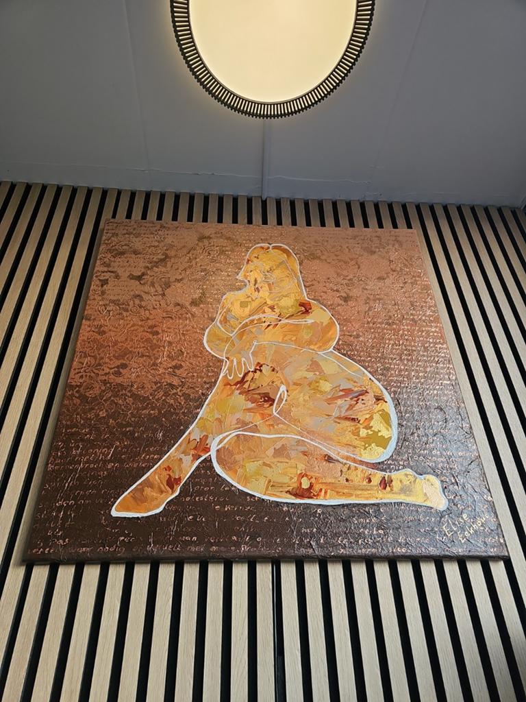 Origineel Schilderij Elise Eekhout – Velvet Skin – 80x80, Ophalen