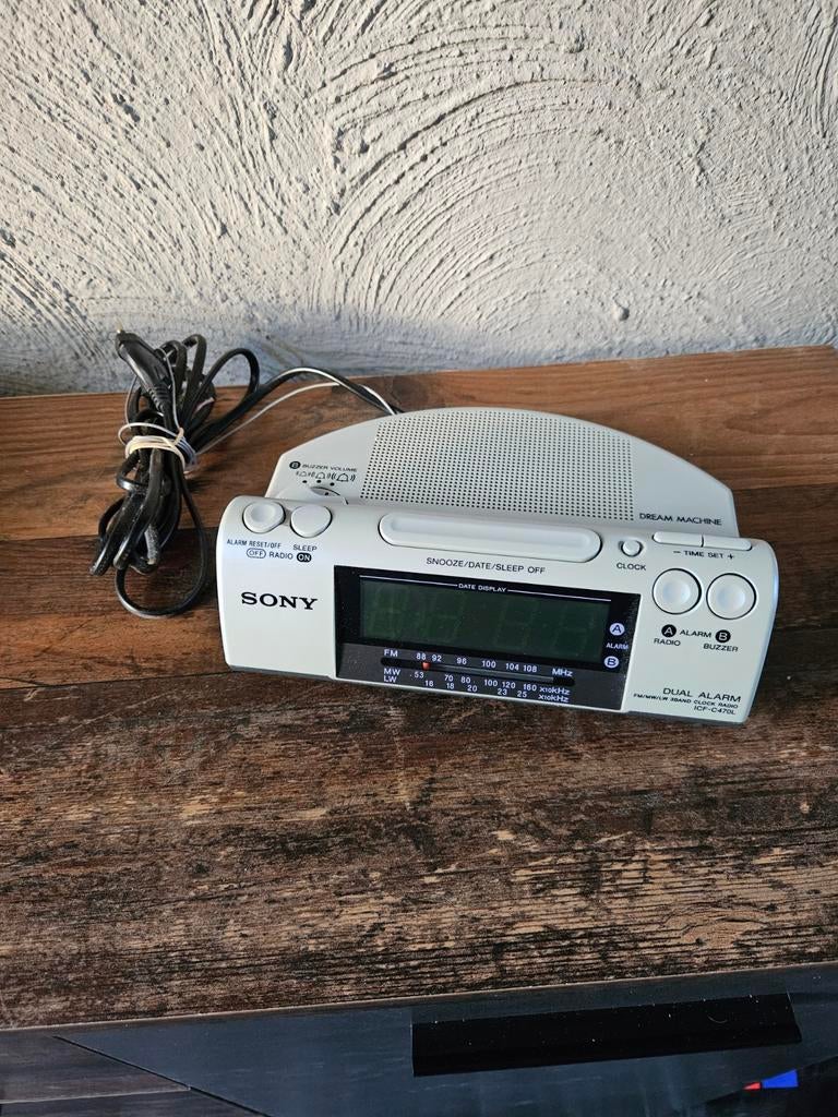 Sony Dream Machine Wekker Radio - Compact en Functioneel, Ophalen of Verzenden, Gebruikt, Radio
