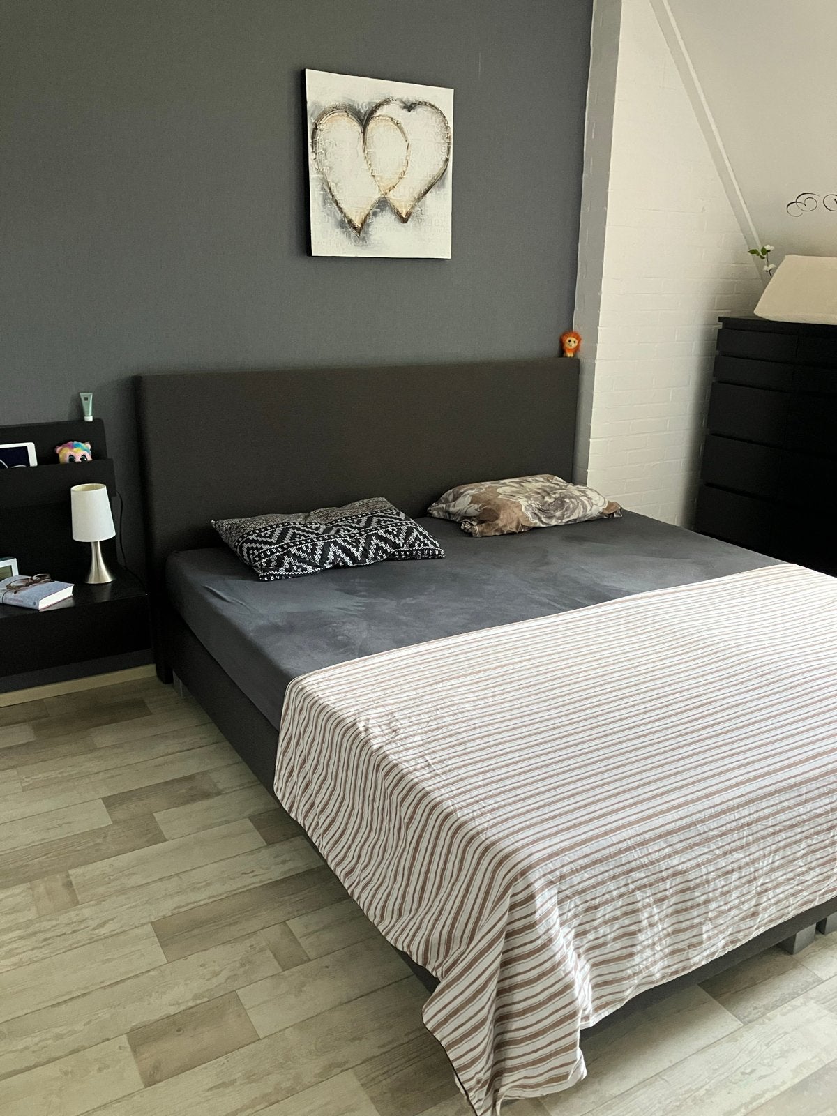 Zeer nette boxspring 180x200 met schone matrassen, Ophalen, Gebruikt, Tweepersoons, 180 cm
