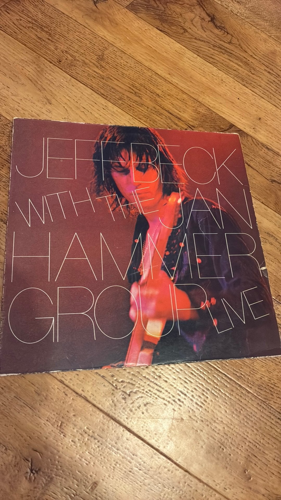 Jeff Beck With The Jan Hammer Group ‎– Live, Gebruikt, Ophalen of Verzenden, 1970 - 1979, Inclusief binnenhoes