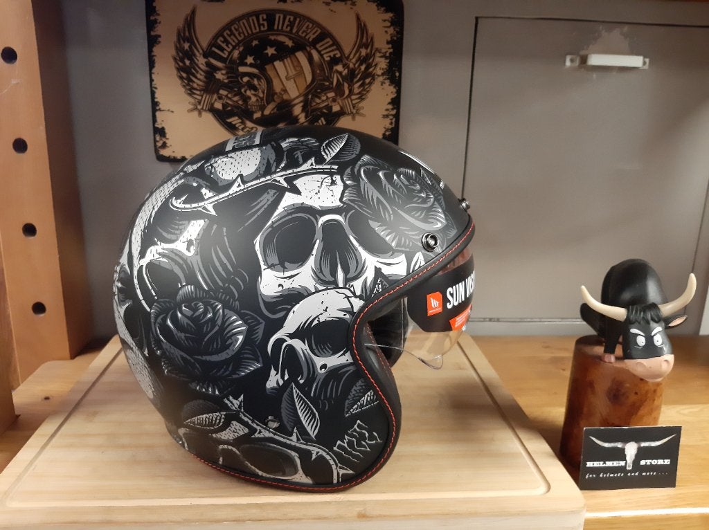 mt breakout skull helm L motor scooter helm brommer helm L, Pascalstraat 6 1704 RD Heerhugowaard, Dames, Jethelm, Ophalen of Verzenden