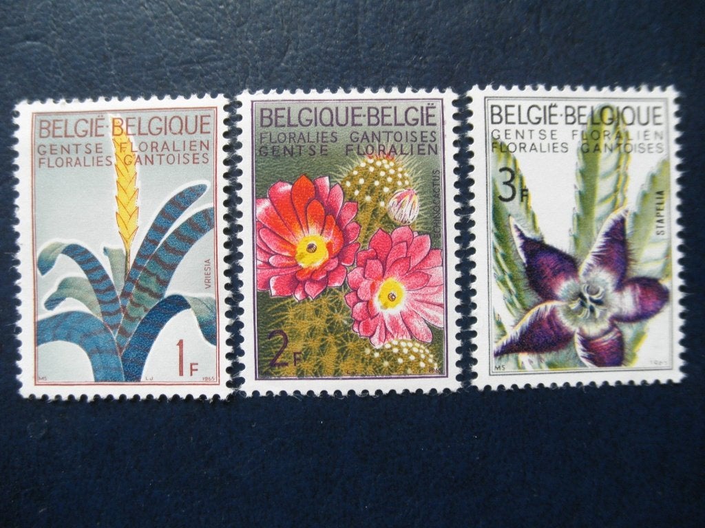 Postzegels België 1965 bloemen (*)., Postzegels en Munten, Postzegels | Europa | België, Ophalen of Verzenden, Gestempeld