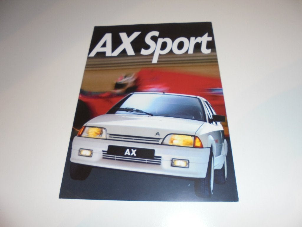 brochure Citroen AX Sport  1987, Ophalen of Verzenden, Nieuw, Citroën