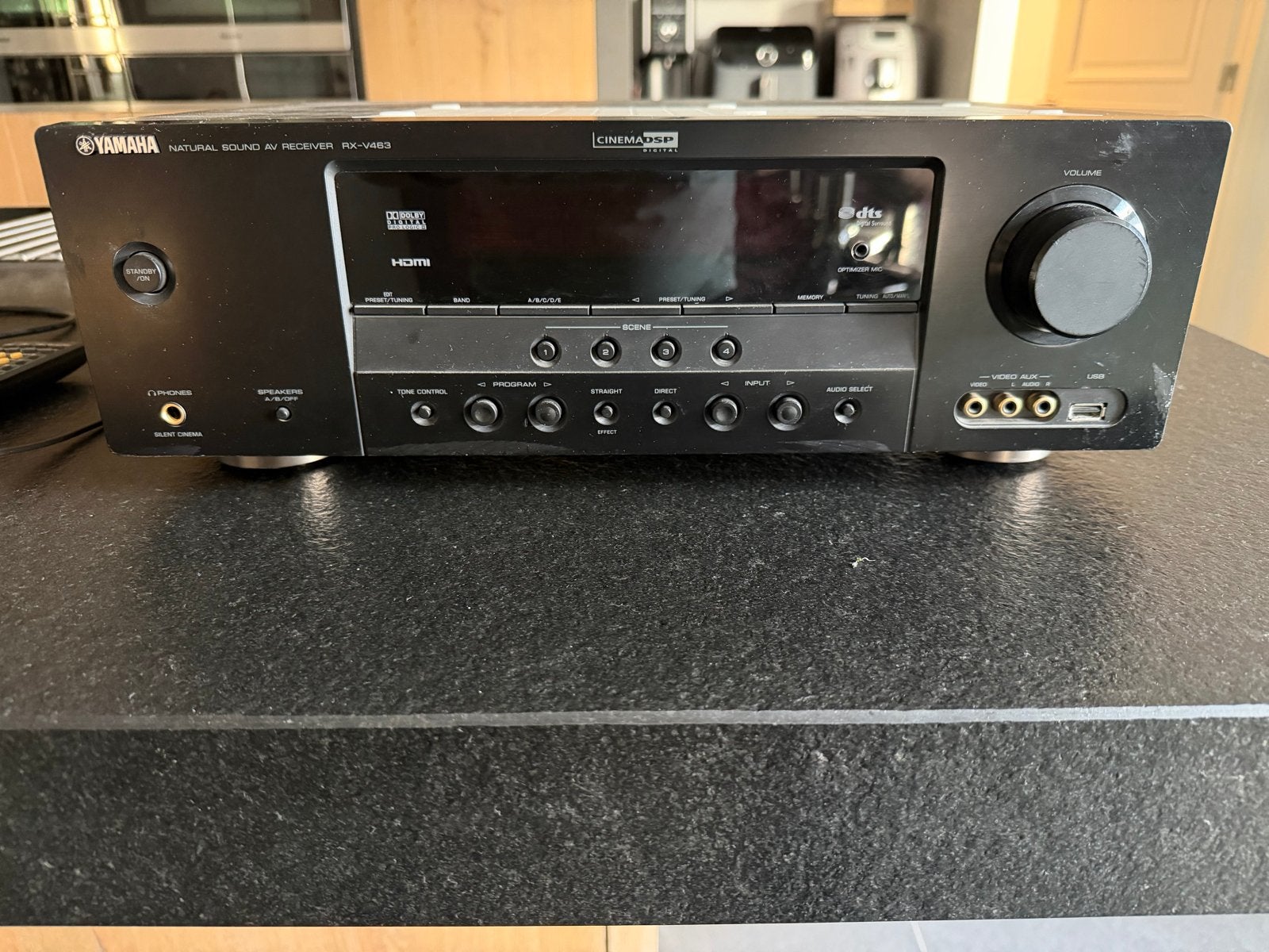 Yamaha RX-V463 AV Receiver - Perfect voor Thuisbioscoop, Ophalen, Gebruikt, Yamaha, 60 tot 120 watt