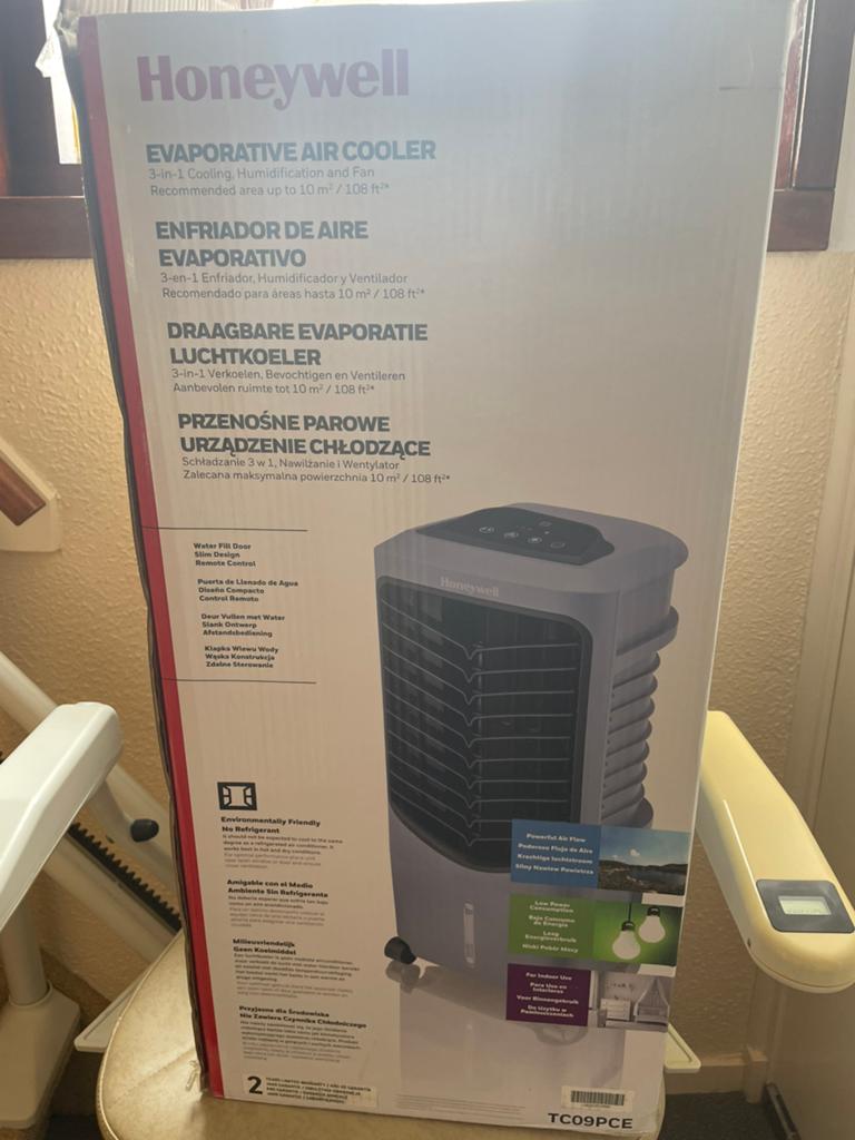 Honeywell luchtcooler, Ophalen, Minder dan 60 m³, Ventileren, 3 snelheden of meer