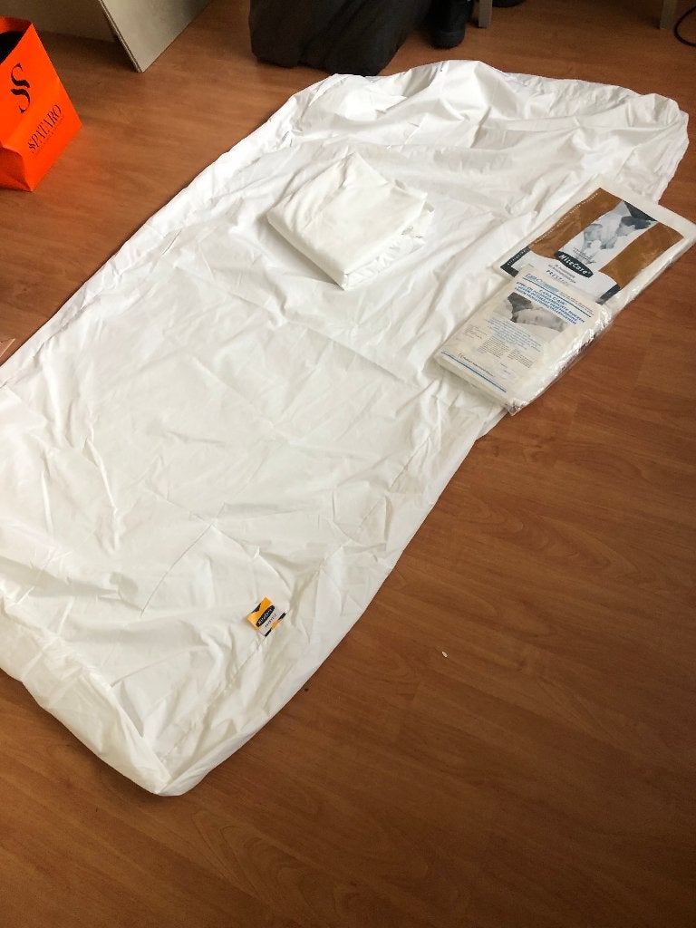 allergeen bedhoes, Ophalen, Eenpersoons, Zo goed als nieuw, Wit