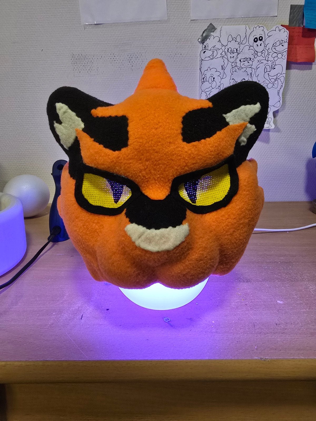 Fursuit Mask + Tail Premade Torracat, Ophalen of Verzenden, Nieuw