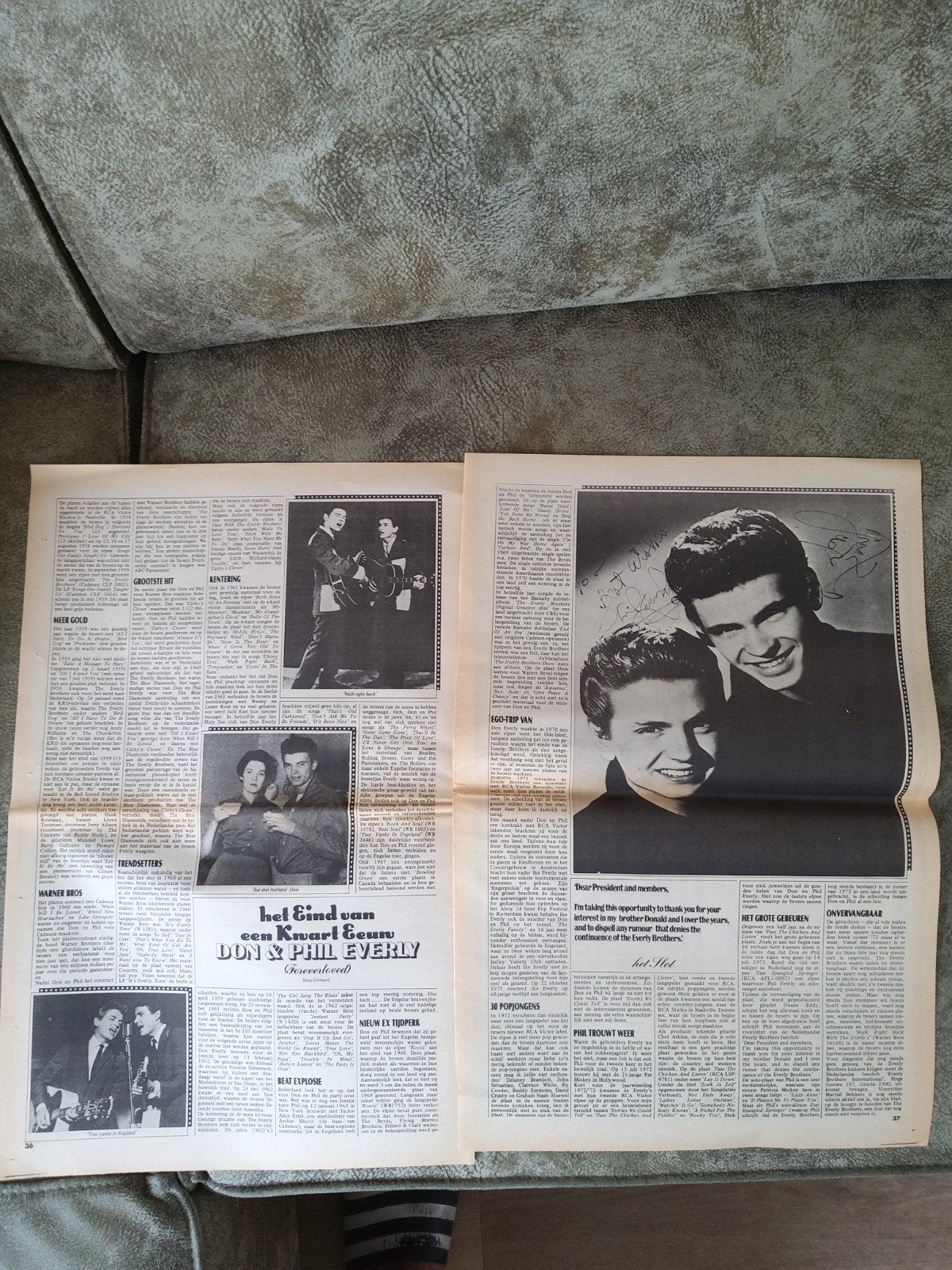 The Everly Brothers: deel 2  op a3  formaat, Verzamelen, Ophalen of Verzenden, Boek, Tijdschrift of Artikel
