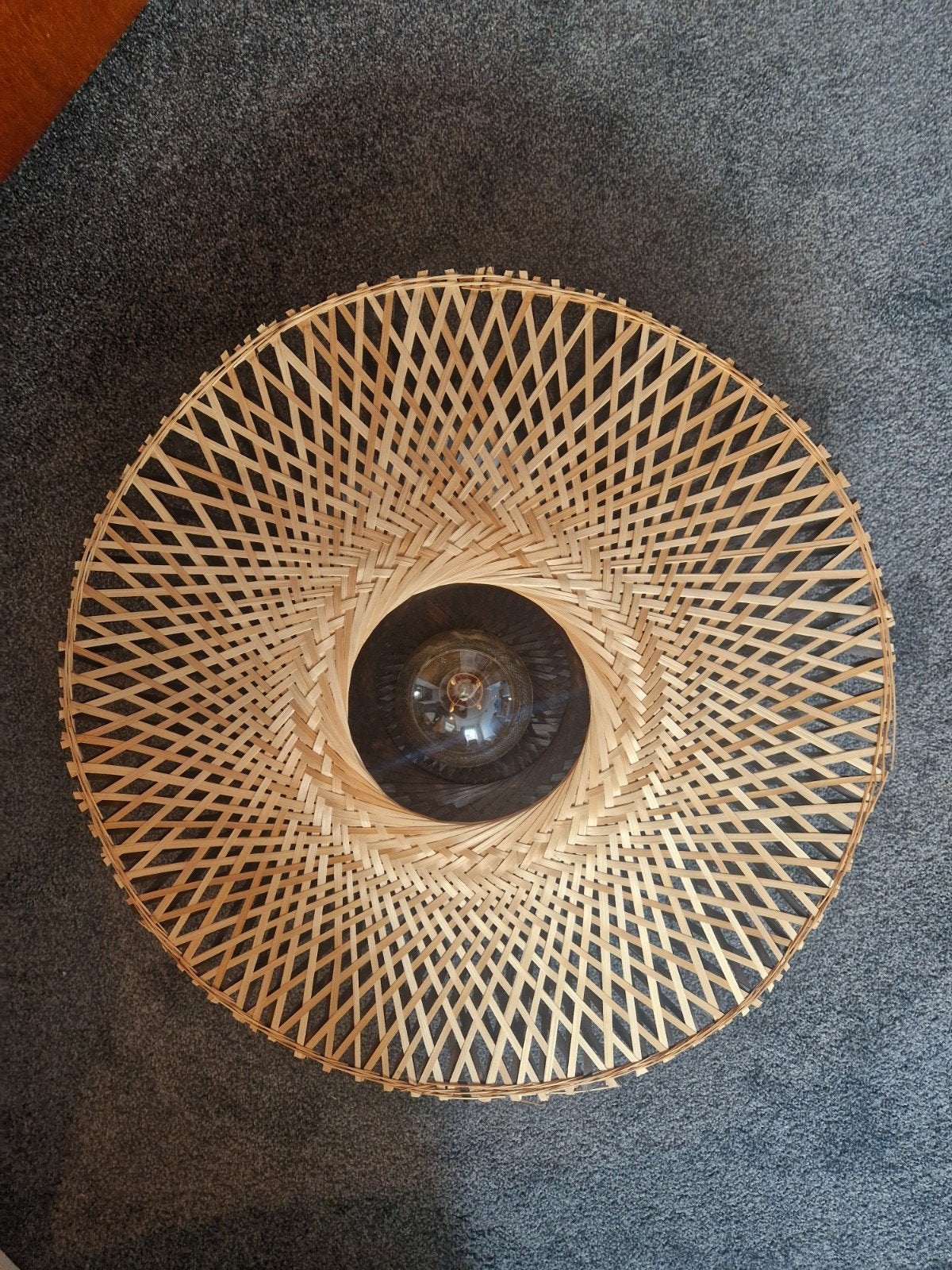 GOOD&MOJO Kalimantan Wandlamp Rond - Ø60cm - Naturel, Natuurlijk materiaal, Ophalen of Verzenden, Zo goed als nieuw, Overige merken