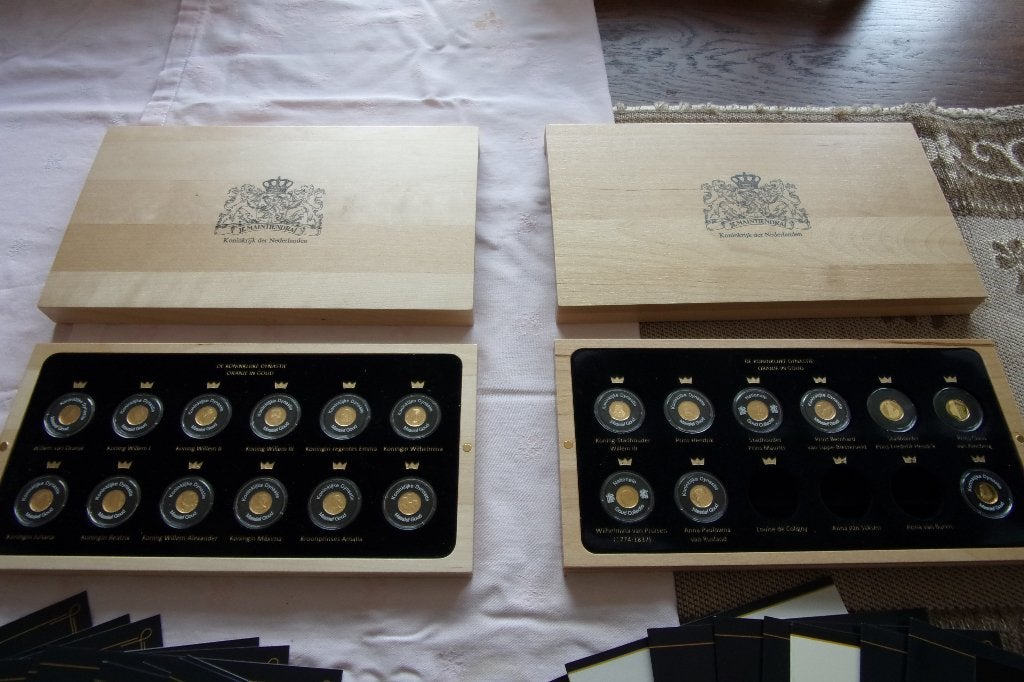 Goud set ( Nationale Goud Collectie ), Koning Willem III, Setje, Goud, Overige waardes
