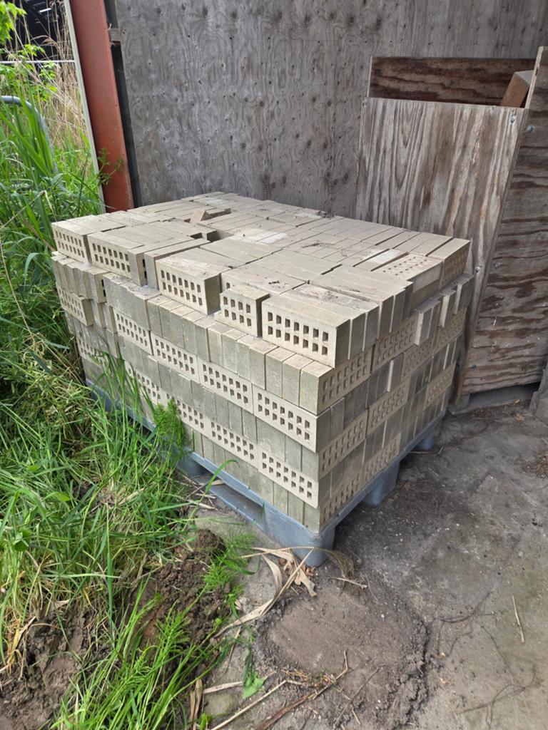 Bouwstenen twee pallets, Ophalen, Kalkzandstenen