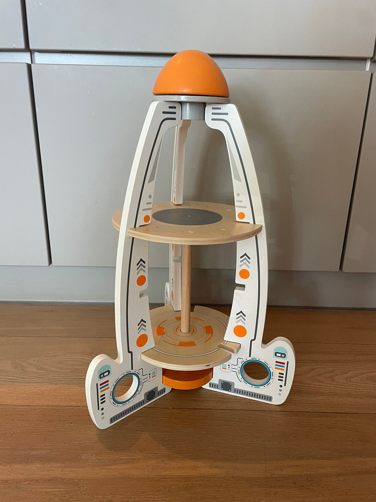 Maxx Kidz Houten Speelgoed Raket, Ophalen, Zo goed als nieuw