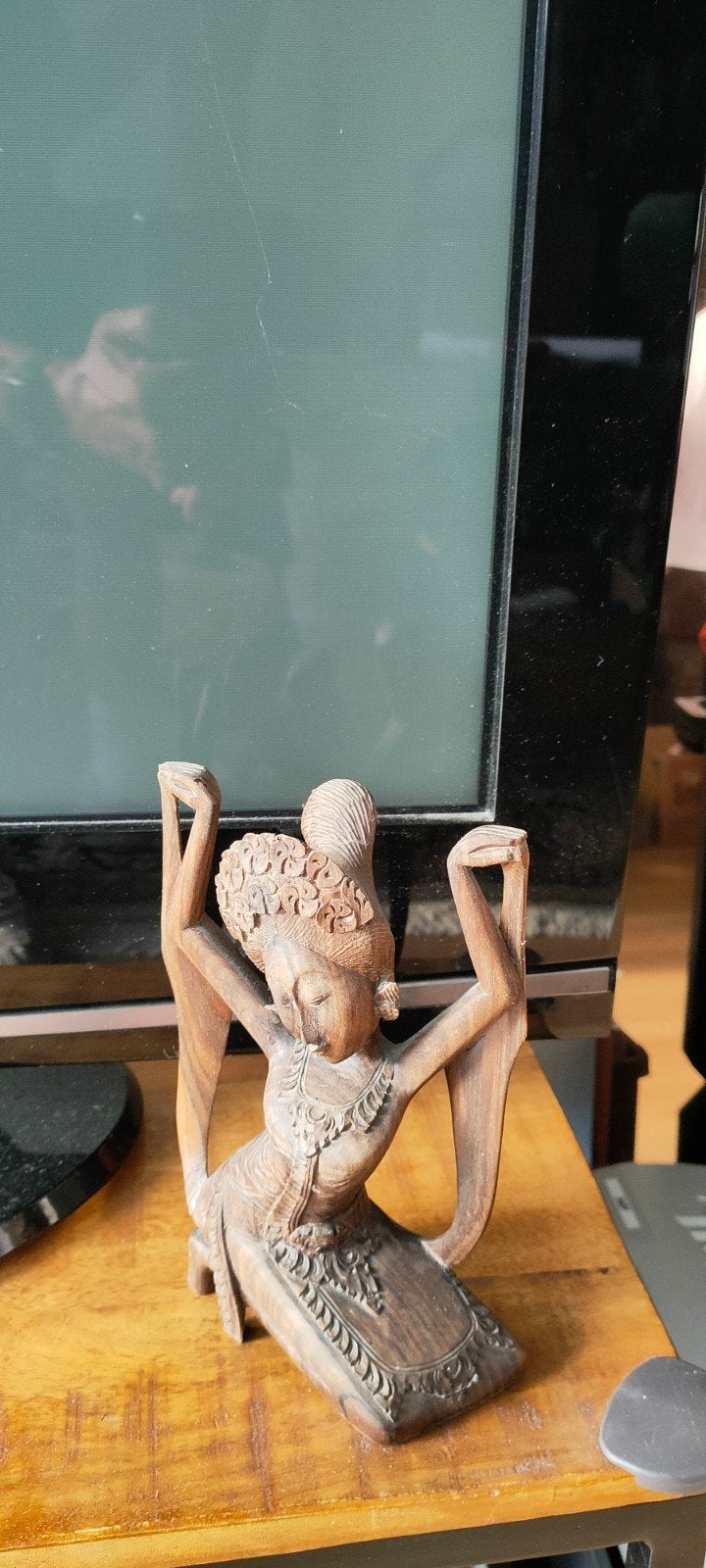 Handgesneden Balinese danseres, Ophalen of Verzenden