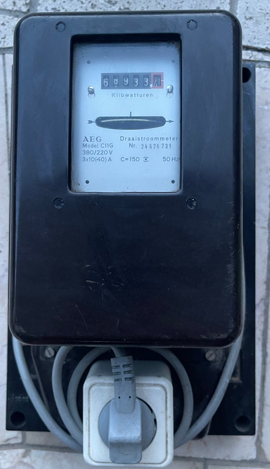 Conventionele kwh meter, Ophalen of Verzenden, Gebruikt, Overige typen