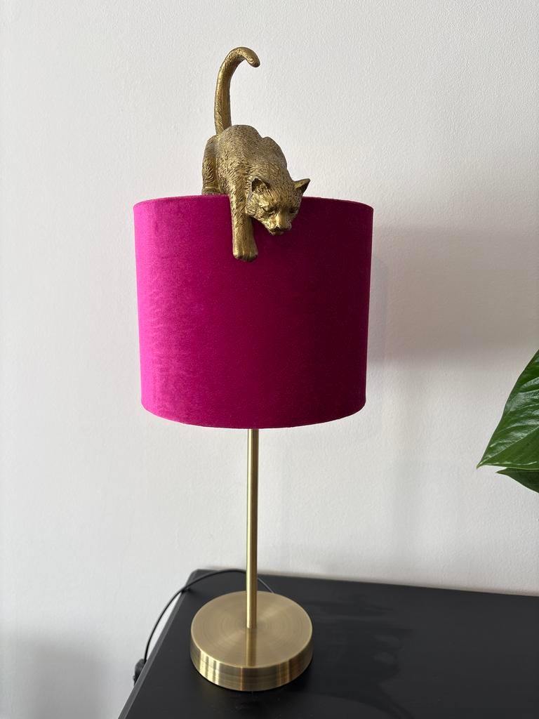 Unieke Poezen Lamp, Ophalen, #Animal, Zo goed als nieuw, Metaal