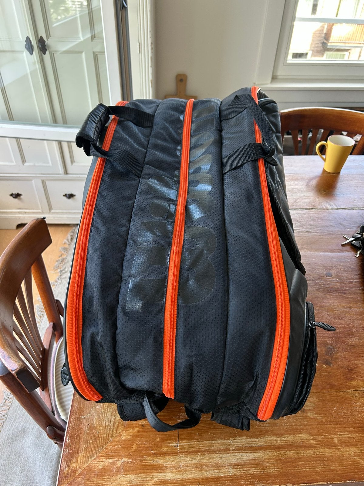 Wilson Tour Tas - Zwart/Oranje, Sport en Fitness, Ophalen, Zo goed als nieuw, Tas, Wilson