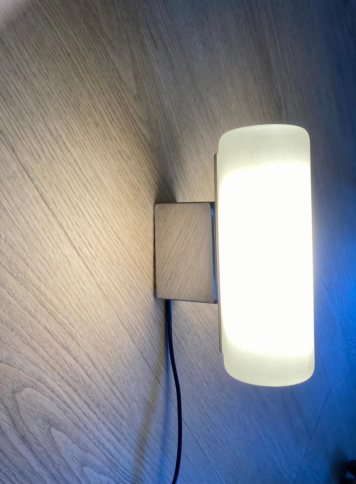 Twee led design wandlampen Il bagno alessi, Ophalen, Zo goed als nieuw, Metaal, Wandlamp