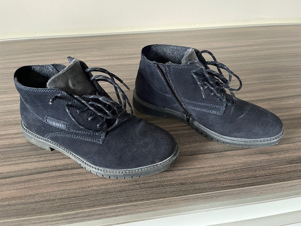 Bugatti Suède Schoenen Maat 41 - nagenoeg nieuw, Bugatti, Blauw, Boots, Ophalen of Verzenden