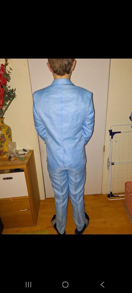 Nette blouwe pak maat m, Ophalen, Zo goed als nieuw, Blauw