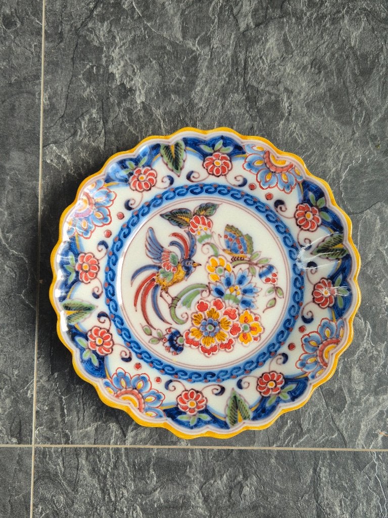 Koninklijke Tichelaar Makkum Sierbord Polychroom, Antiek en Kunst, Ophalen of Verzenden