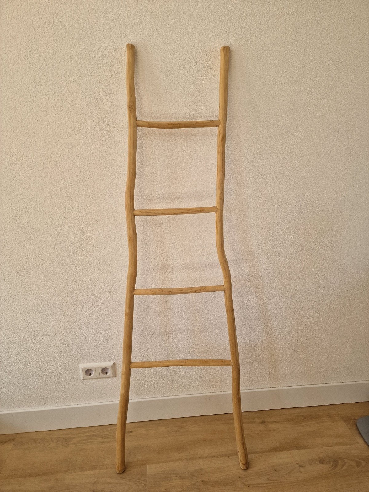 Mooie houten decoratieve ladder, Ophalen, Hout, Bruin, Landelijk