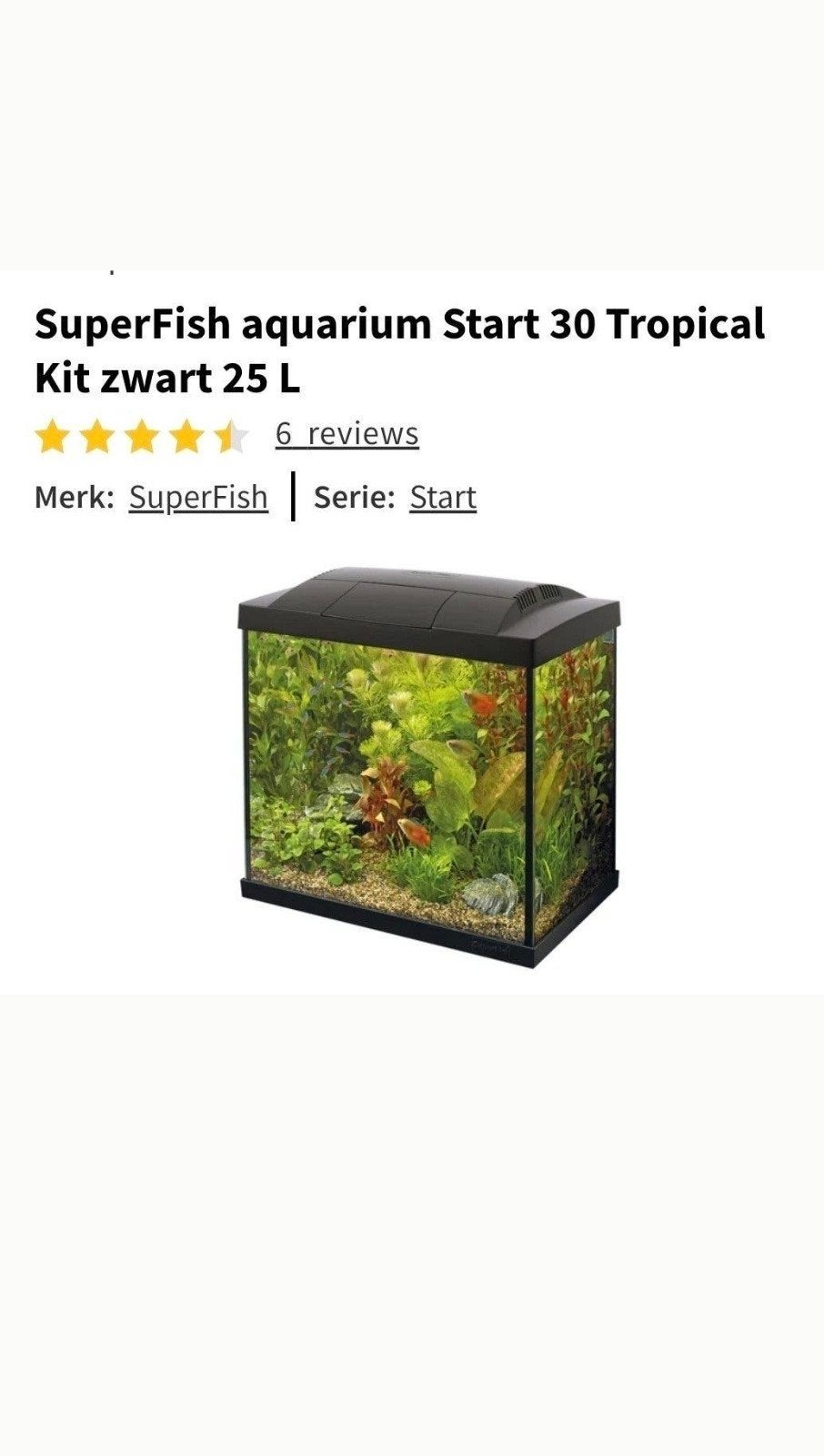 fraai squarium met ledverlichtung, Ophalen of Verzenden