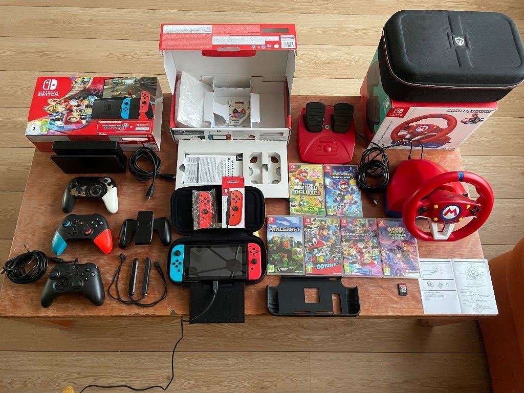 Nintendo Switch, Ophalen of Verzenden, Zo goed als nieuw, Met harde schijf, Switch Original