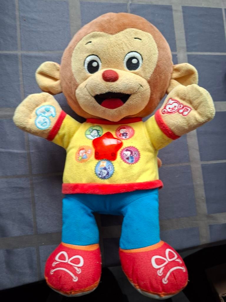 Vrolijke Interactieve Aap Knuffel met Geluid en Licht, Kinderen en Baby's, Speelgoed | Knuffels en Pluche, Ophalen of Verzenden