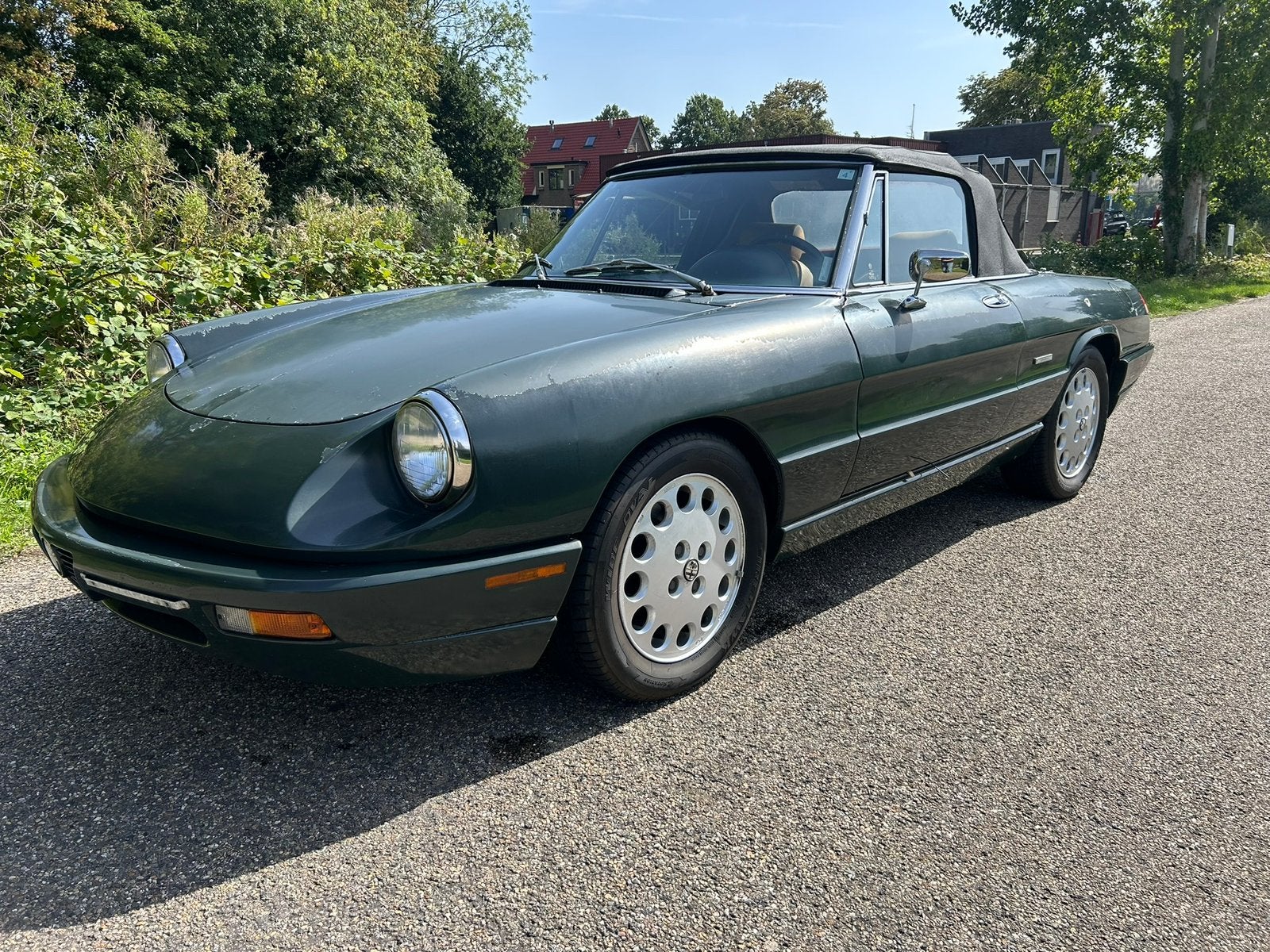 1992 Alfa Romeo 2.0 Spider 4 PROJECT, Auto's, Achterwielaandrijving, Cabriolet, Spider, Leder