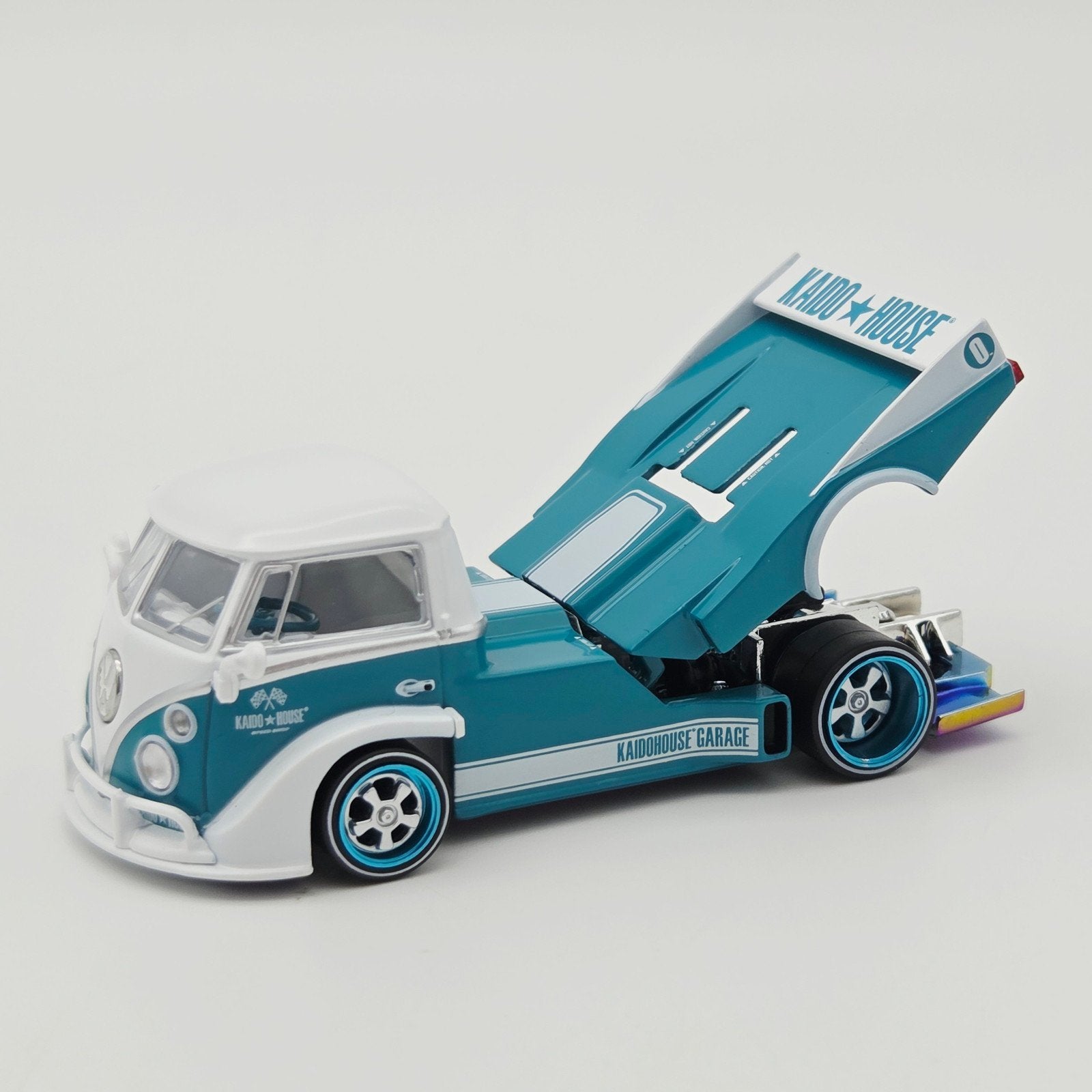 Mini Gt 1972 Volkswagen T1 Pickup *Kaido Works V1*, blue/whi, Mymodelcar@outlook.com, Auto, Ophalen of Verzenden, Mini gt