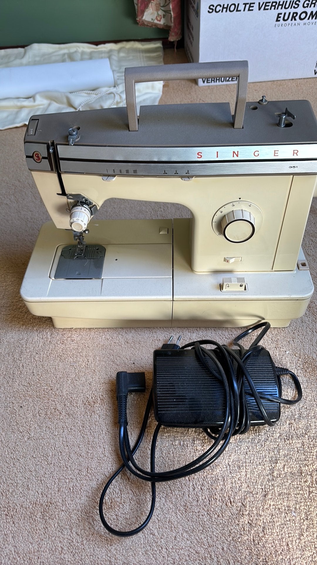 Singer 351 naaimachine Volledig metaal & compleet, Ophalen of Verzenden, Zo goed als nieuw, Naaimachine, Singer
